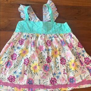 Matilda Jane Floral Top with Ruffle Straps